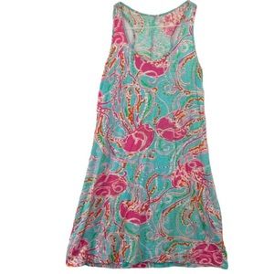Lilly Pulitzer jellyfish racerback tank dress. Size Small